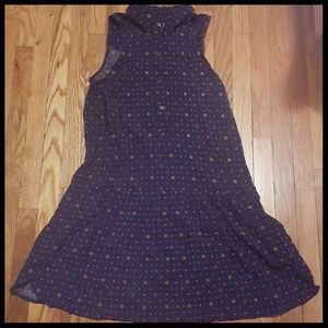 Gap drop waist print dress with pockets